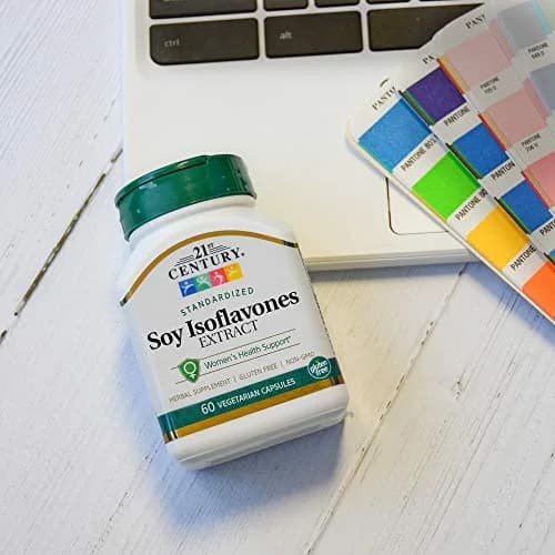 21st Century Soy Isoflavones Veg Capsules 120 Count (60 Count x 2) | Supports Menopausal Women, Heart & Bone Health thumbnail 4