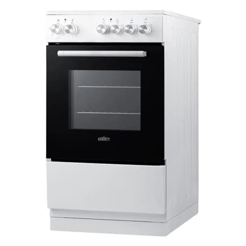 Summit 20” Electric Range, 1.87 cu.ft. ADA Compliant, White | Compact European-Made Kitchen Appliance thumbnail 2