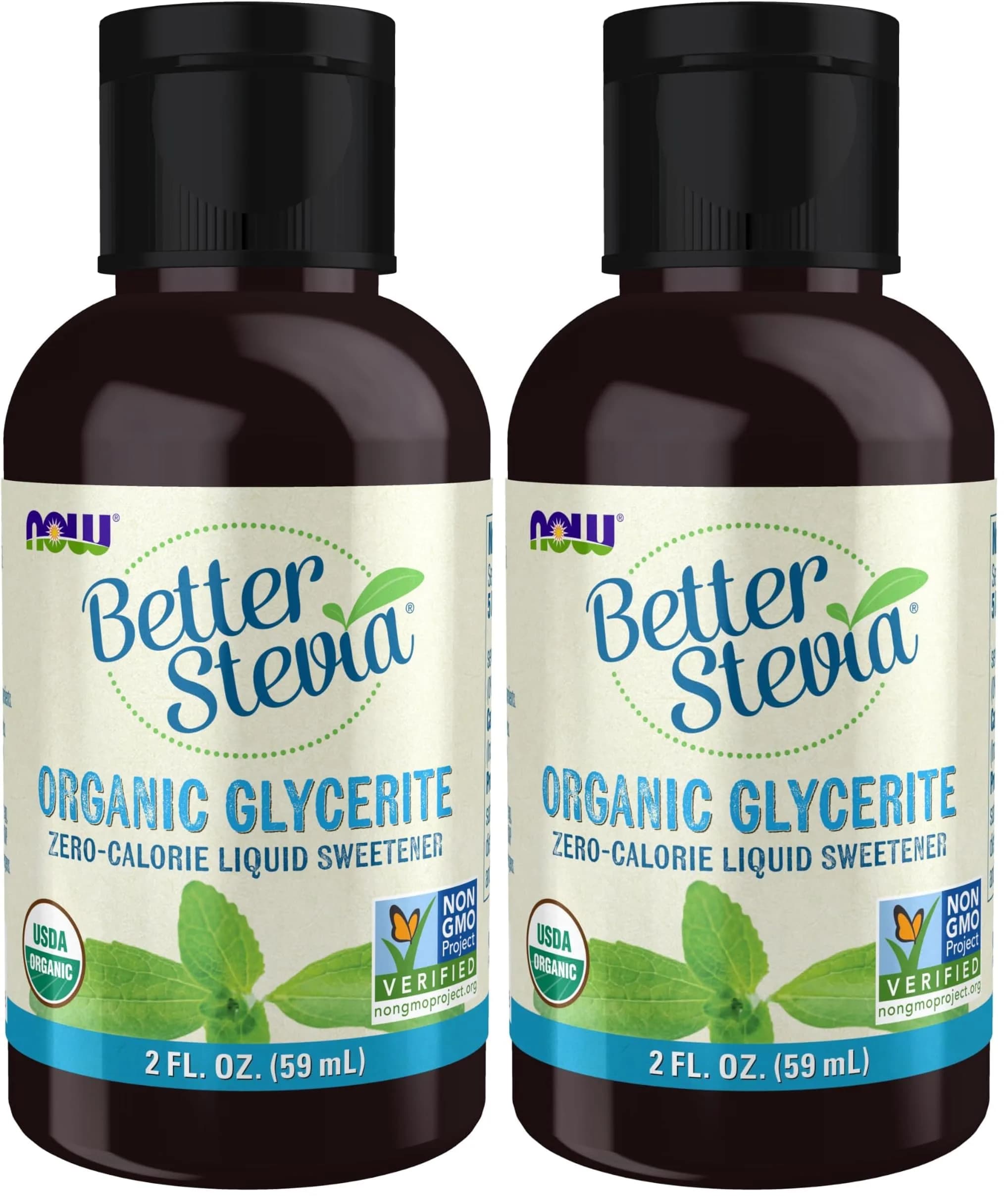 NOW Foods Better Stevia Liquid Glycerite Zero-Calorie Sweetener 118ml (4 Fl Oz) | Certified Non-GMO Low Glycemic