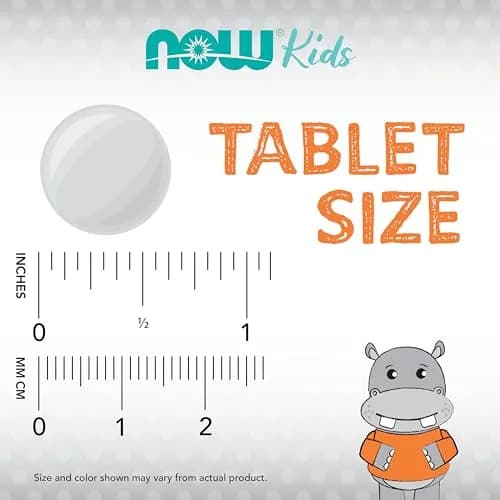 NOW Kid Cal Chewables Tart Orange 100 Chewables | Calcium, Magnesium & Vitamin D for Kids thumbnail 5