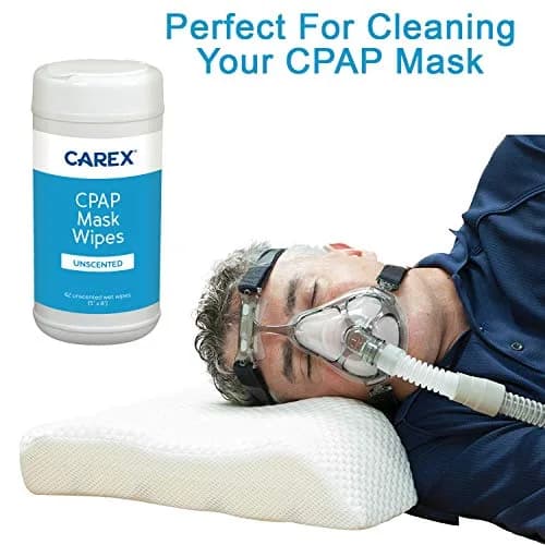 Carex CPAP Mask Wipes - 124 Count (Pack of 2) | Unscented, Hypoallergenic, Biodegradable thumbnail 3