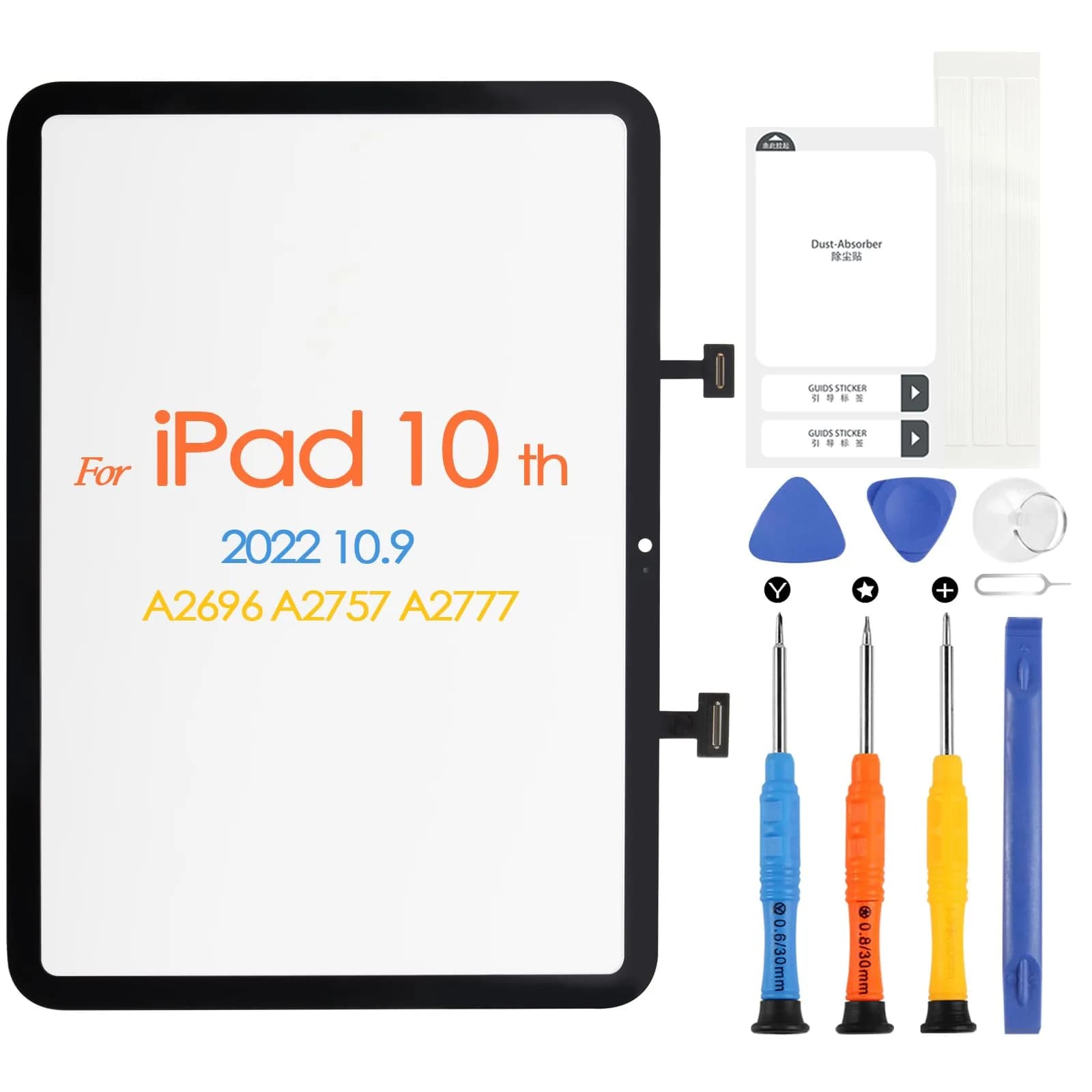 ARSSLY Screen Replacement for iPad 10th Gen 10.9 inch | Full Repair Kit, Not LCD - main product image