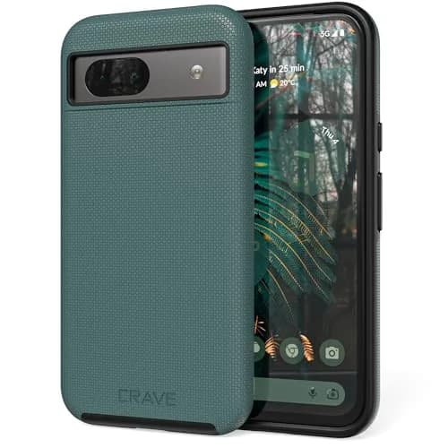 Crave Dual Guard for Google Pixel 8a Case - Forest Green | Dual Layer TPU/PC Protection thumbnail 1