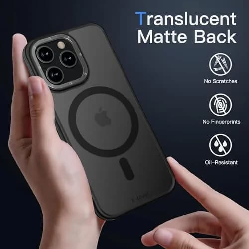 X-level for iPhone 15 Pro Max Case, Compatible with MagSafe, Frosted Black | Slim, Impact-Resistant & Fast Charging Support thumbnail 5