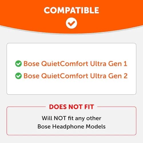 WC SweatZ QC Ultra - Patented Silicone Covers for Bose QuietComfort Ultra Gen 1 & 2 | Sweat & Moisture Resistant thumbnail 2