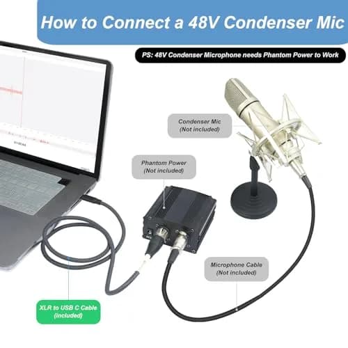 Devinal XLR Female to USB C Cable 1m (3.28 ft) | High Fidelity Recording Cable for Microphones thumbnail 6