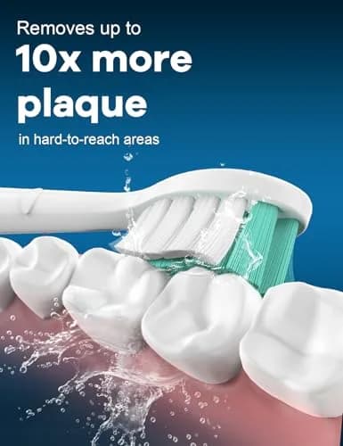 toptheway Toothbrush Replacement Heads Compatible with Phillips Sonicare 4100 5100 5300, Medium Soft, 8 Pack | Genuine DuPont Filaments thumbnail 3
