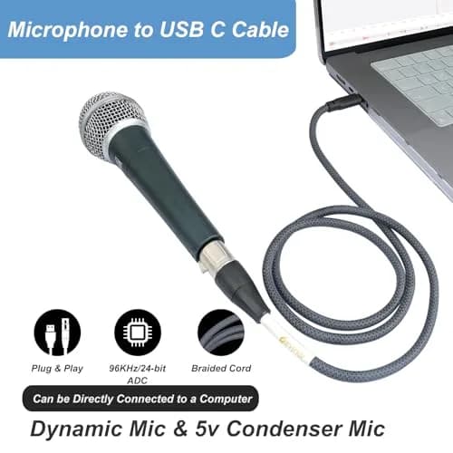 Devinal XLR Female to USB C Cable 2m (6.5ft) | High-Fidelity Recording for Microphones & Smartphones thumbnail 5