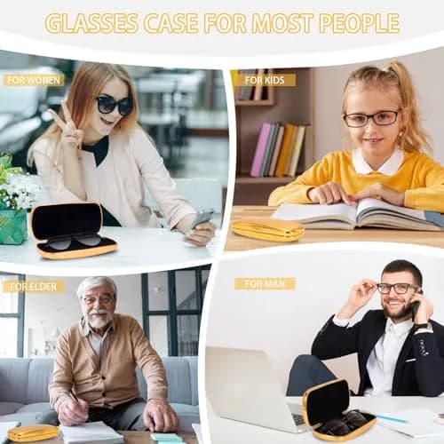 Hifot Metal Eyeglass Case, Hard Shell, Aluminum Spectacles Box, 15.5cm x 6.5cm | Stylish & Durable thumbnail 7