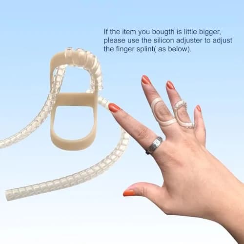 UAKIKAU Oval Finger Splint 6 pcs, Sizes 8 & 9 (3 of each) | Support for Arthritis, Trigger Finger, Mallet Finger thumbnail 5