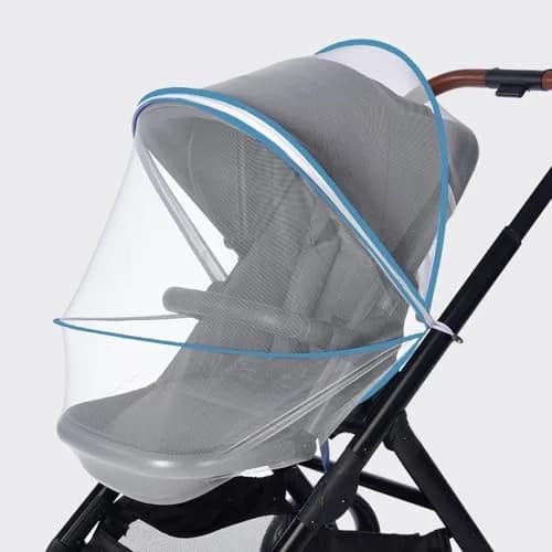 WVMKOR Baby Stroller Mosquito Net Blue | Universal Fit for 43-100cm Strollers thumbnail 1