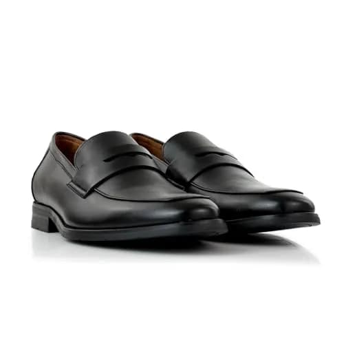 Ferro Aldo Mateo Men's Modern Penny Loafer Black Size 8 (2.54 cm Heel) | Sleek Slip-on Dress Shoe for Business thumbnail 9