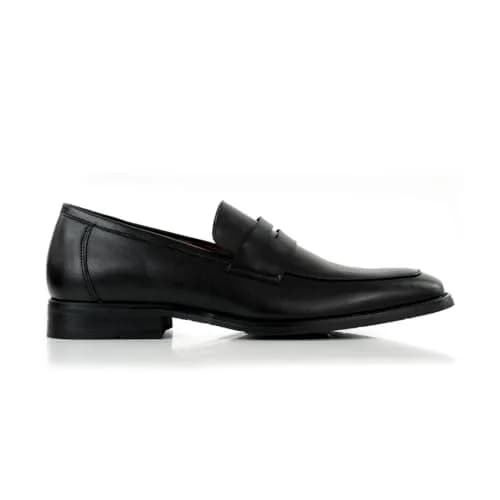 Ferro Aldo Mateo Men's Modern Penny Loafer Black Size 8 (2.54 cm Heel) | Sleek Slip-on Dress Shoe for Business thumbnail 2