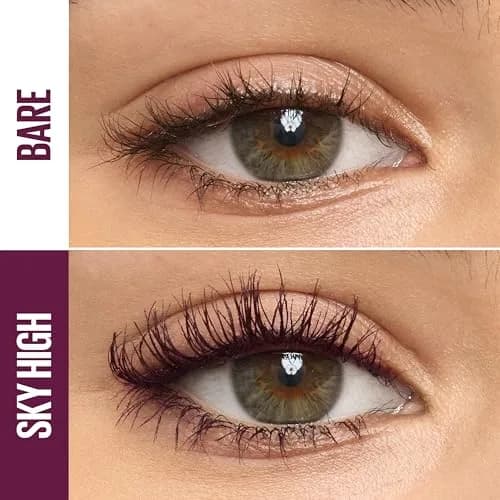 Maybelline Lash Sensational Sky High Mascara Makeup, Volumizing, Lengthening, Defining, Curling, Multiplying, Buildable, Washable Formula, Burgundy Haze, 7.2ml (0.24 Fl Oz) | Allergy Tested thumbnail 3