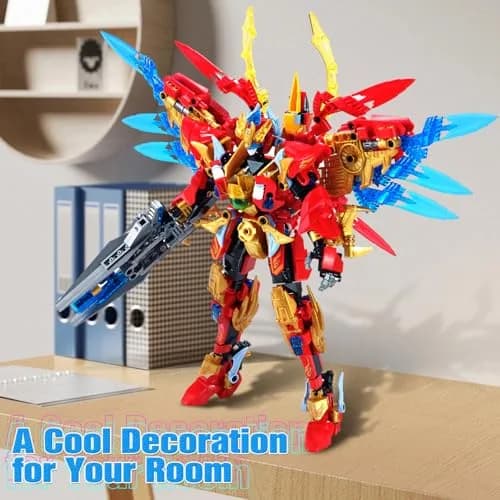TIALLOW Phoenix Mecha Building Toy Transform Robotic Set Hero Figure Model Kit 531 Pieces | Educational STEM Toy thumbnail 3