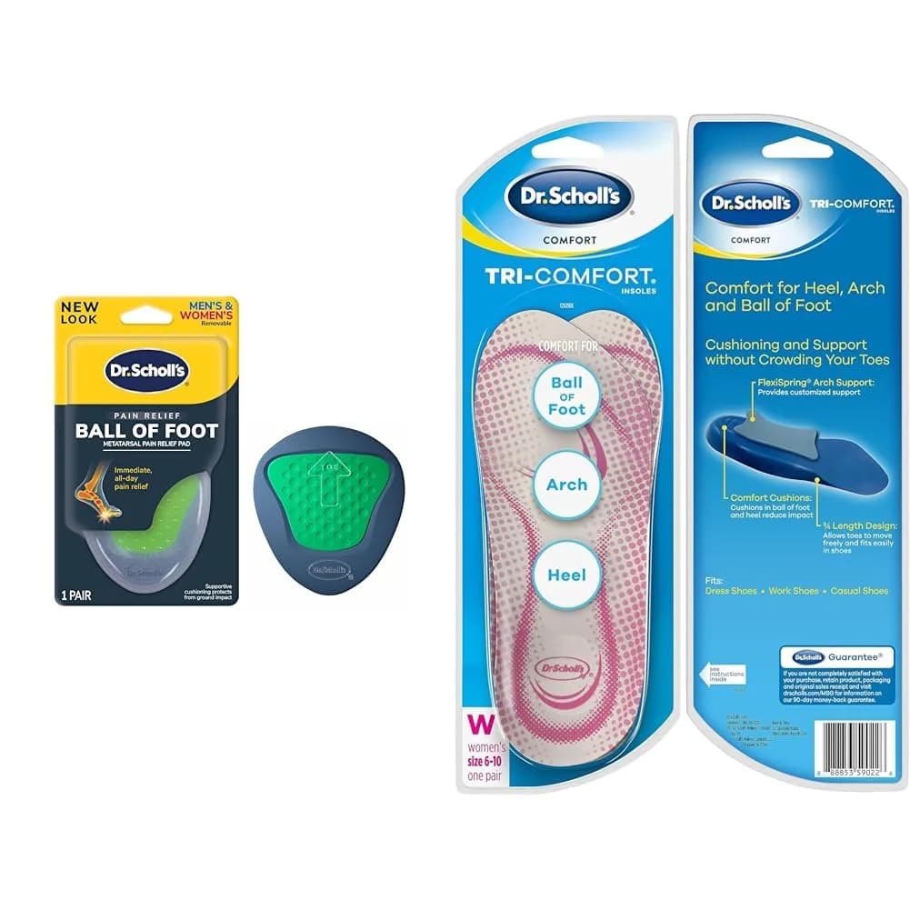 Dr. Scholl's Shoe Insoles & Ball of Foot Cushions | Support for Pain Relief - main product image