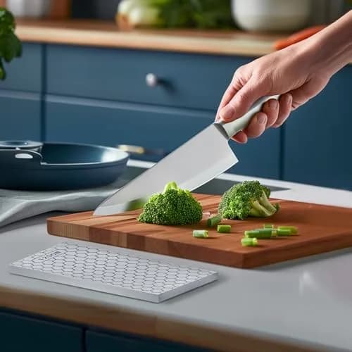 S SATC Diamond Sharpening Stone 20.32 cm (8 inch) 400/1200 Grit | Dual-Sided Honing Plate for Knives, Chisels, Blades thumbnail 7