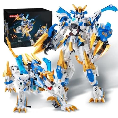 TIALLOW White Tiger Mech Building Block Set 515 pcs | STEM Learning Toy for Ages 8+ thumbnail 1