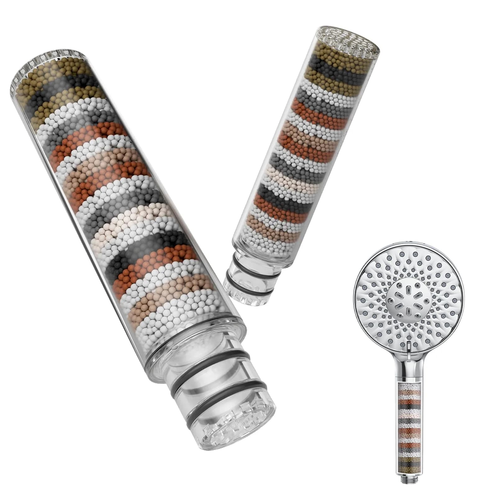 SR SUN RISE Shower Filter Replacement Cartridge 2-Pack | For Handheld Shower Heads, Hard Water, Chlorine Reduction - main product image