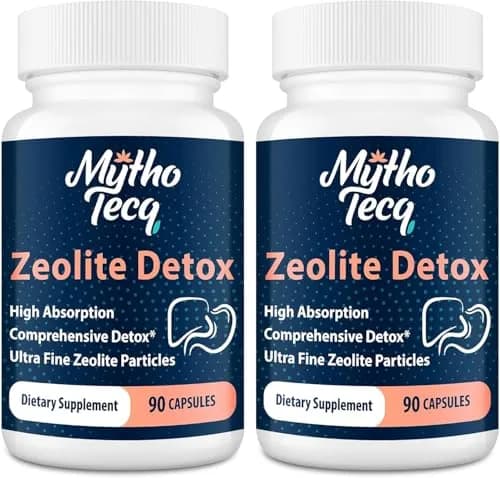 MythoTecq Advanced Zeolite Detox Capsules Formula, 90 Count (Pack of 2) | Full Body Heavy Metal & Liver Cleanse thumbnail 1