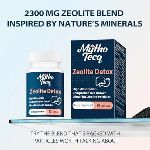 MythoTecq Advanced Zeolite Detox Capsules Formula, 90 Count (Pack of 2) | Full Body Heavy Metal & Liver Cleanse thumbnail 3