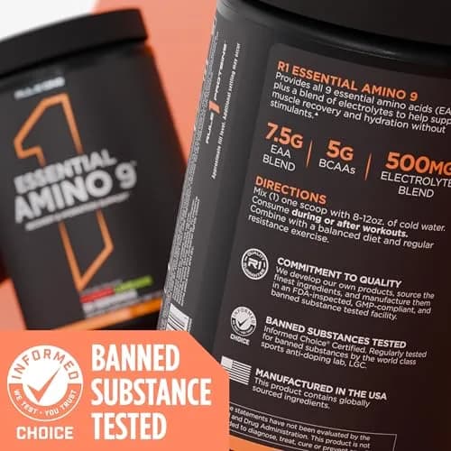 Rule 1 Proteins Essential Amino 9, Peach Mango | 30 Servings, Electrolytes, BCAAs, EAAs thumbnail 6