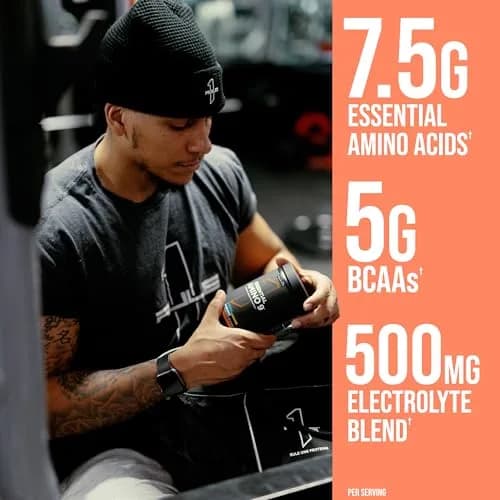 Rule 1 Proteins Essential Amino 9, Peach Mango | 30 Servings, Electrolytes, BCAAs, EAAs thumbnail 2