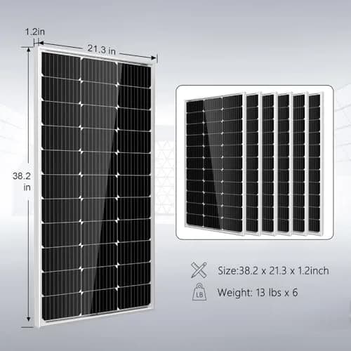 SGPWOSAY 3000W Pure Sine Wave Inverter Charger | 12V to 120V AC, Lithium Batteries, Solar Backup (3000W-2 100Ah Kit) thumbnail 6