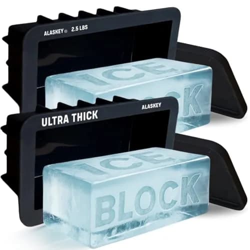 Alaskey Extra Large Ice Block Mold 2.5 lbs | Professional Silicone for Giant Ice Cubes thumbnail 1