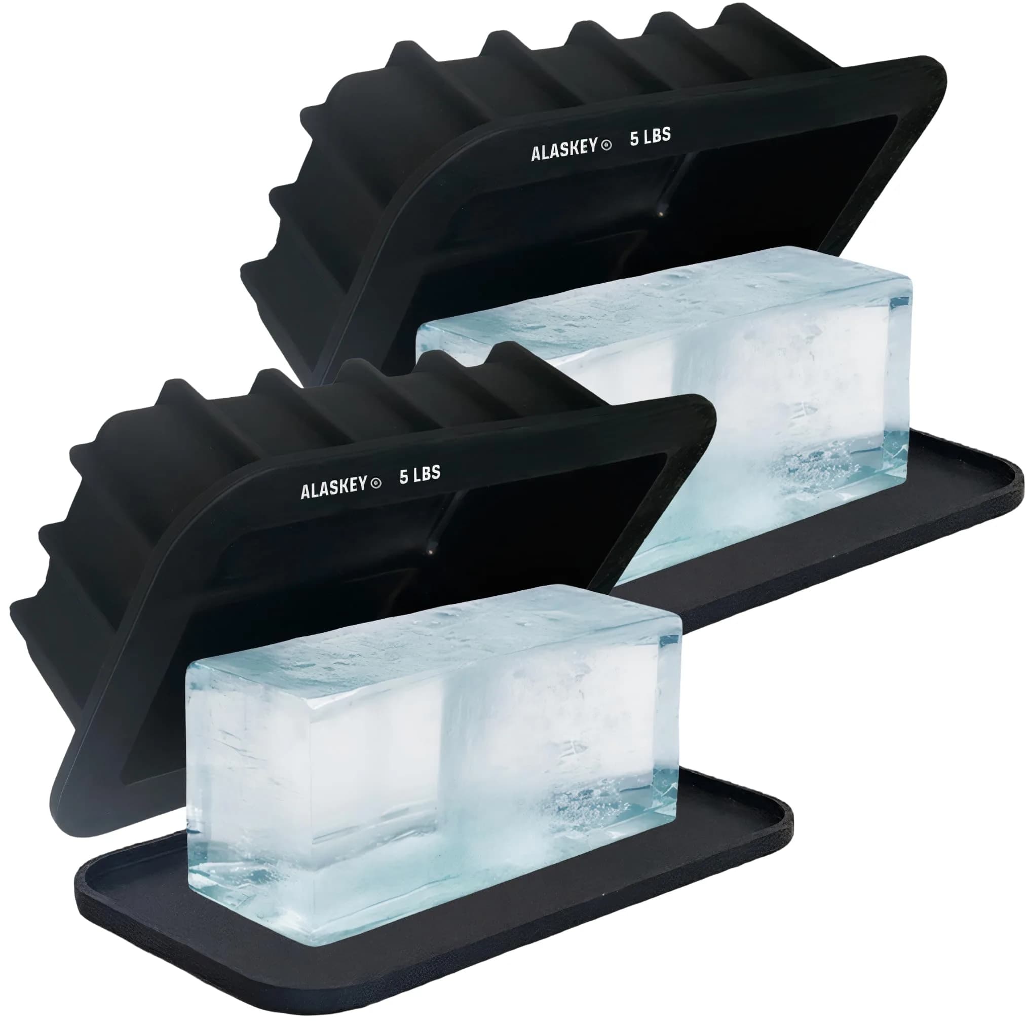 Alaskey Extra Large Ice Block Mold 5 lbs | Create Perfect Ice Bricks for Cooling & Crafting