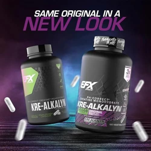 EFX Sports Kre-Alkalyn EFX pH-Correct Creatine Monohydrate Veggie Capsules 360 Count (Pack of 2) | Vegan Friendly Strength & Muscle Growth thumbnail 2