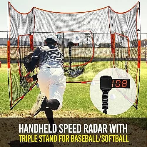 PLAYAPUT Baseball Radar Gun with Tripod, LED+LCD Dual Displays, 3-150 MPH Speed Measurement | Accurate Baseball & Softball Training Aid thumbnail 7