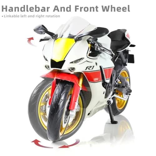 Risopen Yamaha YZF-R1 1000R Die-cast Motorcycle 17cm (6.7in) | Authentic USA Import thumbnail 5