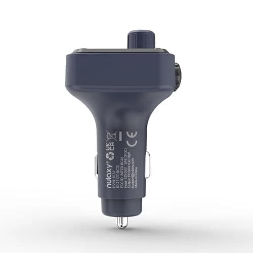Nulaxy BC91 54W Bluetooth 5.3 Car Adapter FM Transmitter with 4-Port Fast Charging | Hands-Free Calls & Deep Bass thumbnail 9