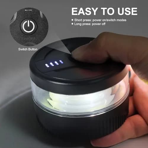 NeaLia Magnetic Wireless Beacon Light Amber | USB-C Strobe Light for Emergency & Warning thumbnail 7