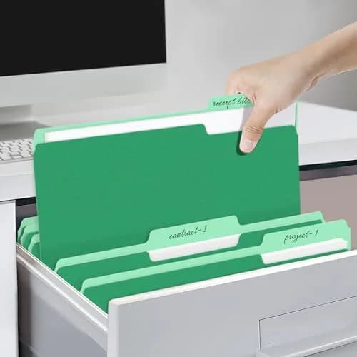SUNEE Colored File Folders, 30 Pack Manilla Folders 8.5 x 11 | Bulk Pack for Office, School thumbnail 6