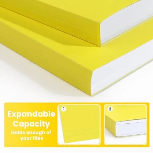 SUNEE Colored File Folders, 30 Pack Manilla Folders 8.5 x 11 Inches, Yellow | Value Pack for Office, School, Home Organization thumbnail 4