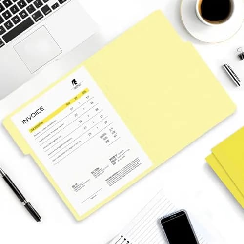 SUNEE Colored File Folders, 30 Pack Manilla Folders 8.5 x 11 Inches, Yellow | Value Pack for Office, School, Home Organization thumbnail 5