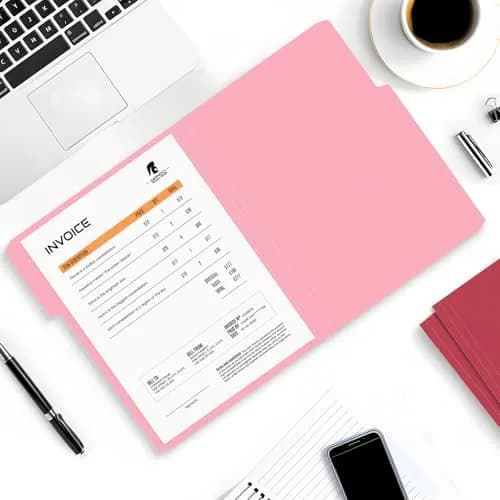 SUNEE Red 30 Pack File Folders 8.5 x 11 | Value Pack for Office, School, Home Organization thumbnail 5