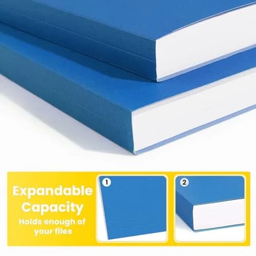 SUNEE Blue 30 Pack File Folders 8.5 x 11 inches | Premium Paper Quality for Office & School thumbnail 4