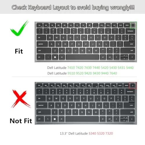 CASEDAO Gradual Pink Silicone Keyboard Cover Skin for Dell Latitude 7440 7430 7420 7410 5440 5431 5430 5420 14" Laptops | US Layout thumbnail 2