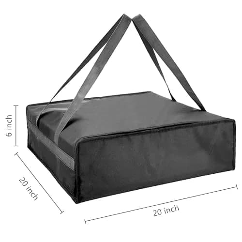 Yalin Insulated Pizza Delivery Bag, 20" x 20" x 6" | Keeps Food Hot or Cold for Hours thumbnail 4