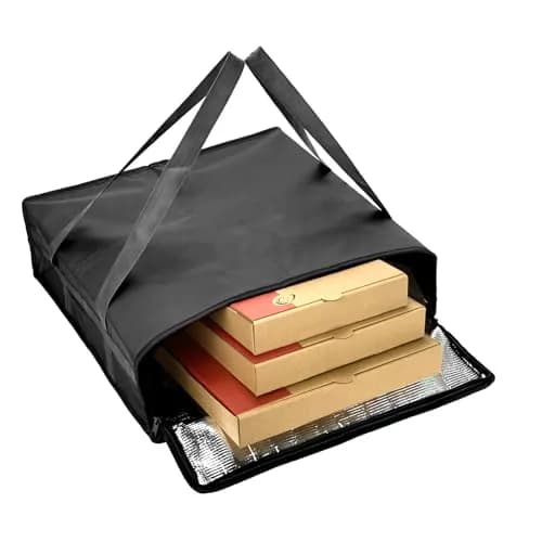 Yalin Insulated Pizza Delivery Bag, 20" x 20" x 6" | Keeps Food Hot or Cold for Hours thumbnail 2