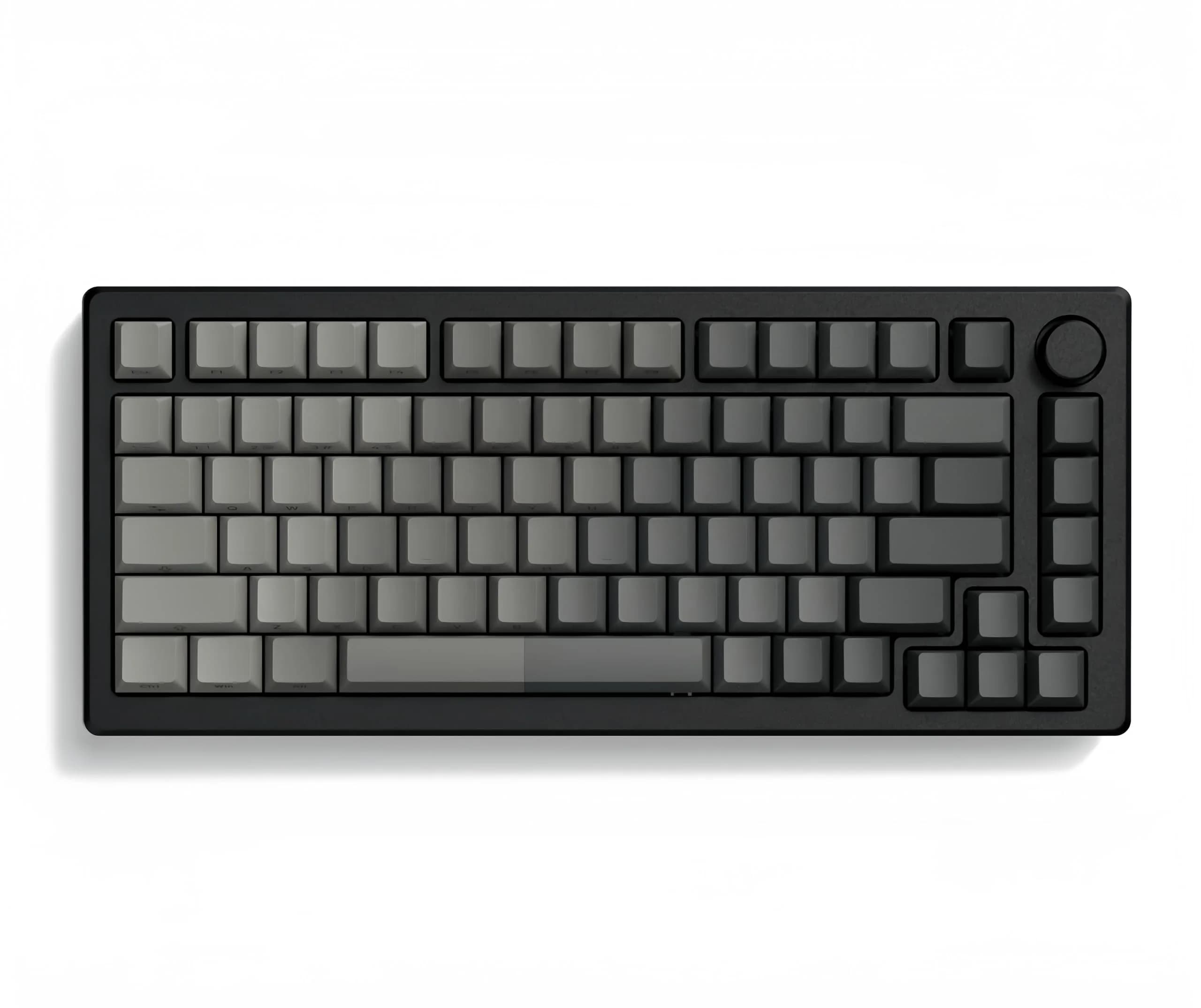 dagaladoo Shine Through Keycaps Set, Double Shot PBT, Gradient Grey, 121 Keys | RGB Backlit Cherry Profile