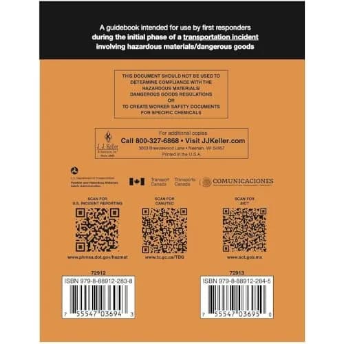 J. J. Keller 2024 Emergency Response Guidebook (ERG), Soft Bound | Pocket Size 4" x 5.5" thumbnail 6
