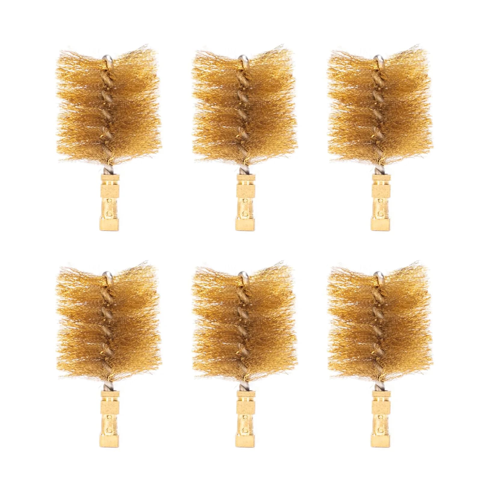 YIHUA Replacement Brass Wool Brushes Set (3 Pairs/6 Brushes) for YIHUA 200C & 200W | Brass Lab Cleaning Tool - main product image