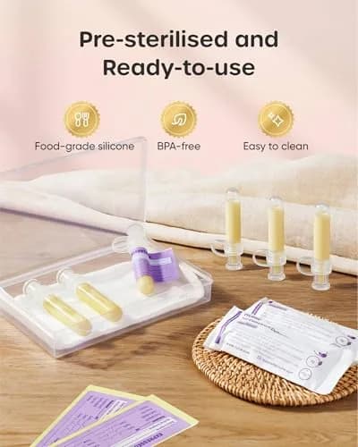 Nuliie Colostrum Collector Kit 7ml (0.24 Fl Oz) | 8-Piece Set for Newborn Feeding thumbnail 3