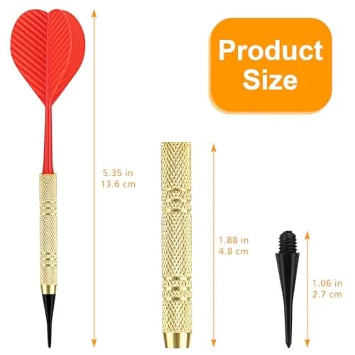 Accmor Bar Sporting Good 12 Pack Soft Tip Darts Set with 100 Extra Tips | Professional Plastic Darts for Electronic Boards thumbnail 9
