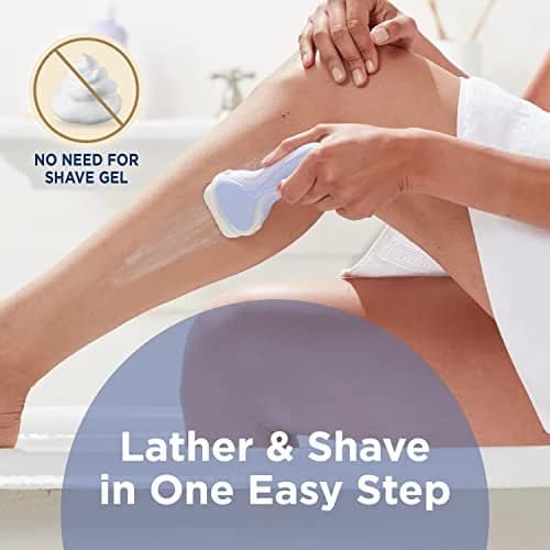 INTUITION Razors Bundle - Refills with Cocoa Butter & Sensitive Skin | 4-Blade Pivoting Cartridges, Vegan, Hypoallergenic (70-120 chars) thumbnail 3