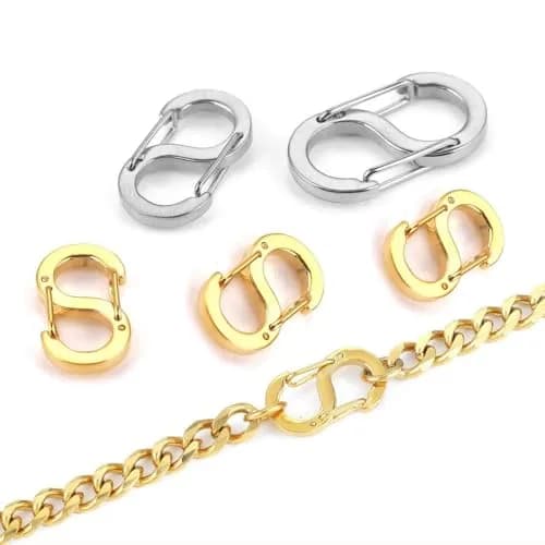 Booge Double Opening Lobster Clasp 6 mm x 12 mm Stainless Steel | Secure Jewelry Making Findings thumbnail 5